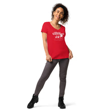 2012 Scooter Cannonball Women’s Fitted V-Neck T-Shirt